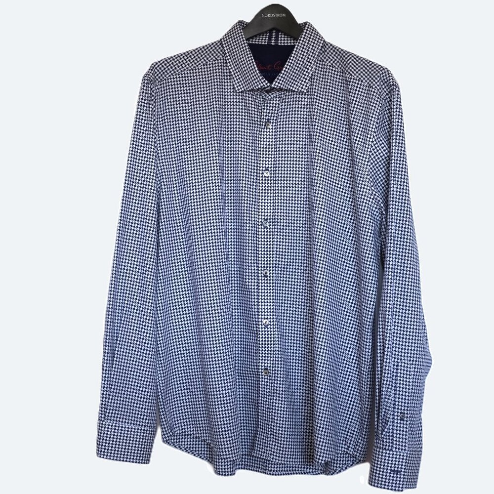 COPY - Robert Graham modern American houndstooth tailored fit 2XL